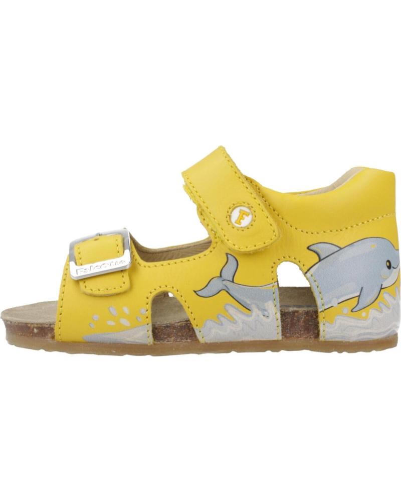 FALCOTTO SANDALIAS INFANTILES FALCOTTO DAPHNE CON CIERRE DE VELCRO AMARILLO
