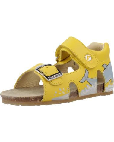 FALCOTTO SANDALIAS INFANTILES FALCOTTO DAPHNE CON CIERRE DE VELCRO AMARILLO