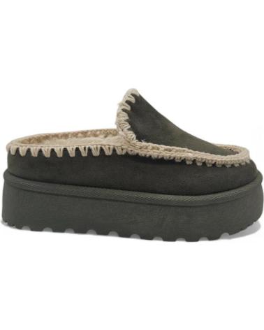 Clogs für Damen BREEZE ZUECO PELO MUJER PETREL CASUAL CAQUI