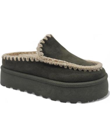 Clogs für Damen BREEZE ZUECO PELO MUJER PETREL CASUAL CAQUI