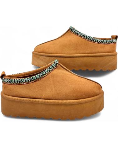 Clogs-De-Mujer-TIMBOS-BABUCHA-PLATAFORMA-DE-MUJER-CAMEL-130888-MARRóN