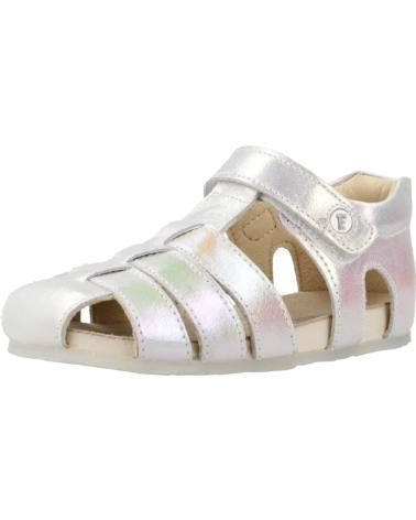 FALCOTTO SANDALIAS NINA MODELO ALBY COLOR  BLANCO