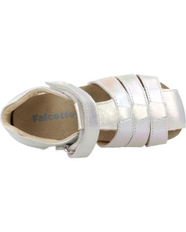 FALCOTTO SANDALIAS NINA MODELO ALBY COLOR  BLANCO