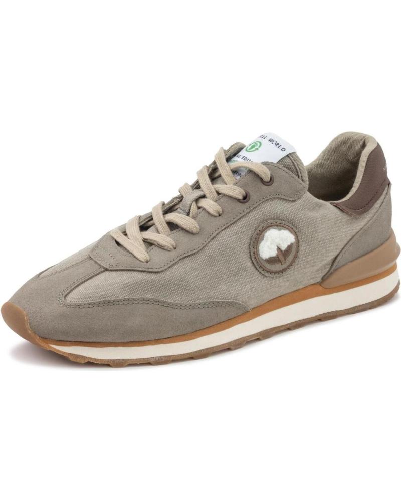 Sportif pour Homme NATURAL WORLD ZAPATILLA DE HOMBRE INKA 9011 BEIGE