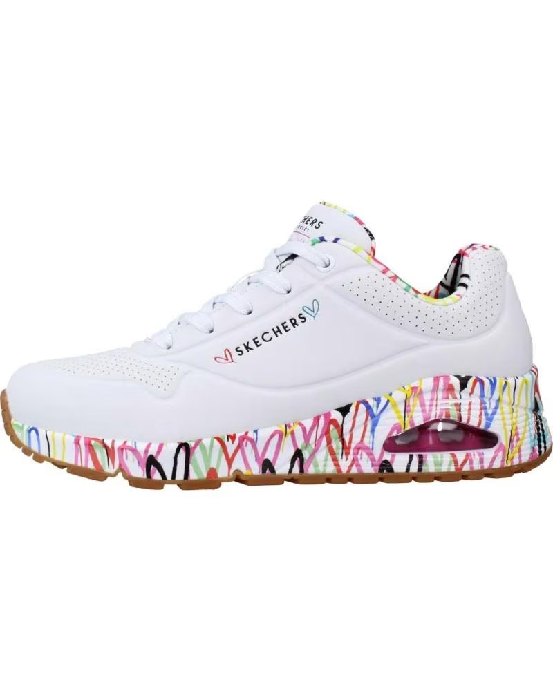 SKECHERS ZAPATILLAS UNO - LOVING LOVE BLANCO