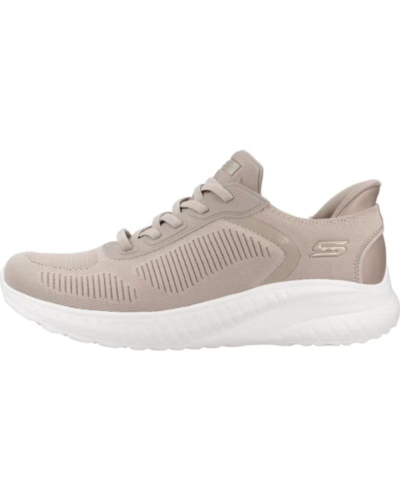 SCARPE SPORTIVE DONNA SKECHERS BOBS SQUAD CHAOS 117497 TAUPE MARRóN