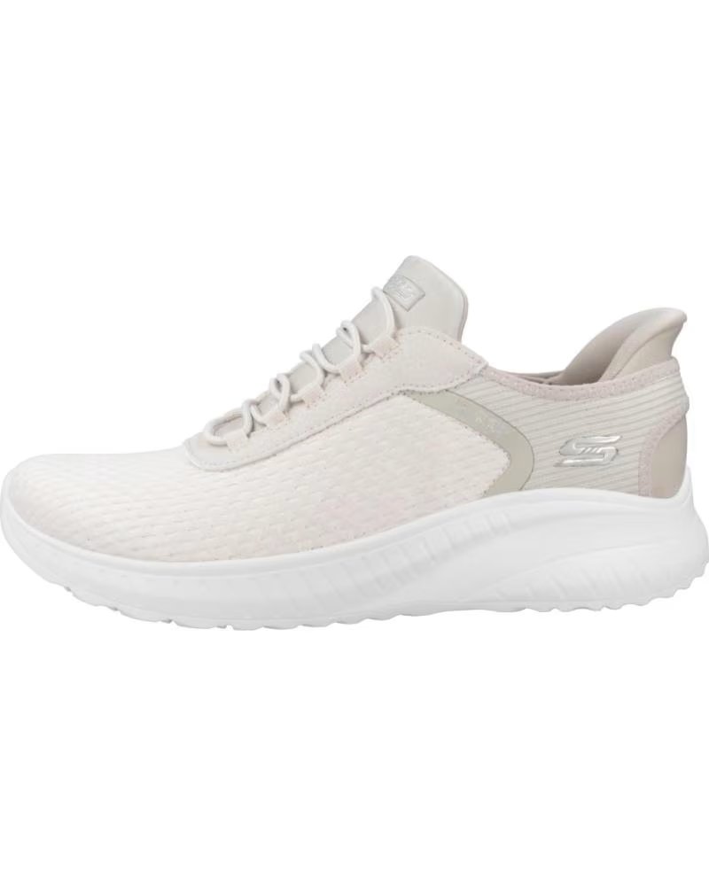 SKECHERS BOBS SQUAD CHAOS IN COL SLIP INS BEIGE PARA MUJER OFWT - 36 BLANCO