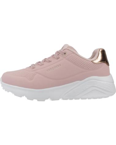 SKECHERS UNO LITE-METALLIC MO PINK SNEAKERS WITH METALLIC DETAILS MVE