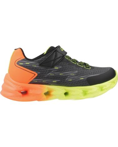SKECHERS 400604L EN COLOR PARA NINS AMARILLO-NEGRO