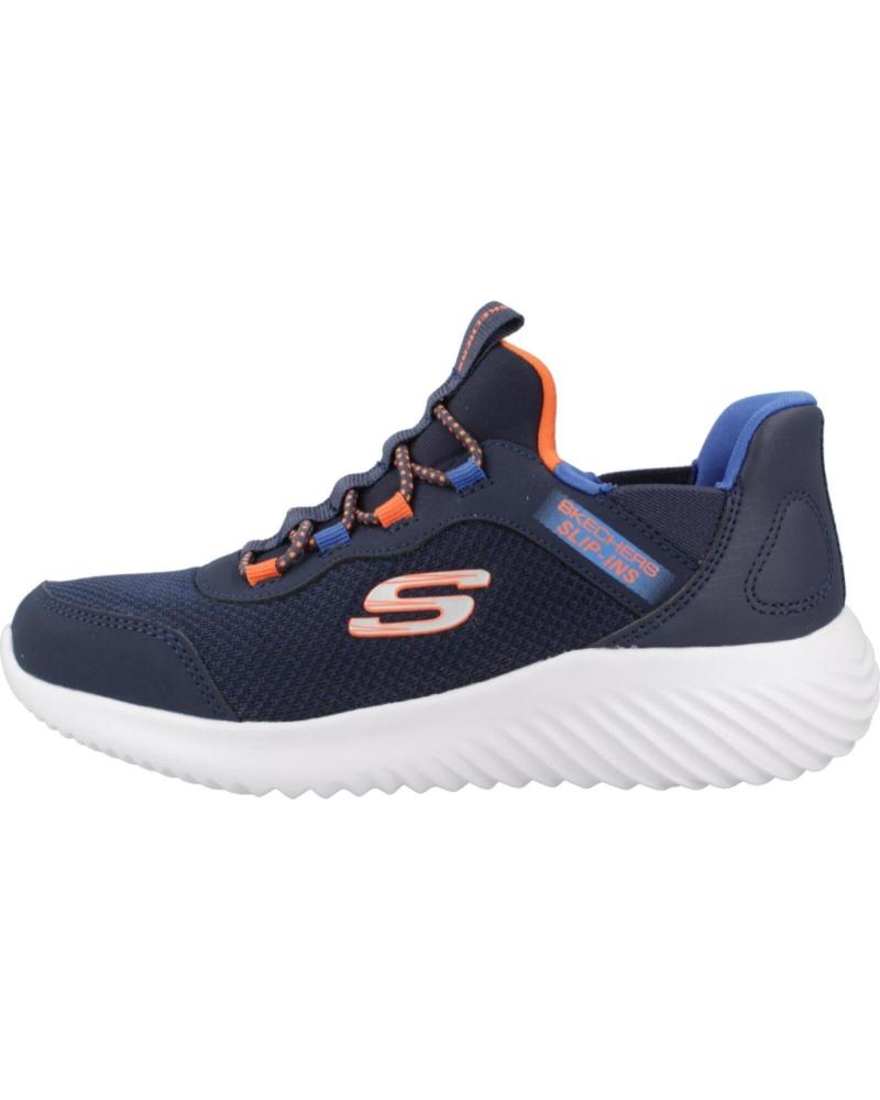 Sneaker für Junge SKECHERS ZAPATILLAS NINO MODELO 403822L SLIP-INS COLOR AZUL NVBL