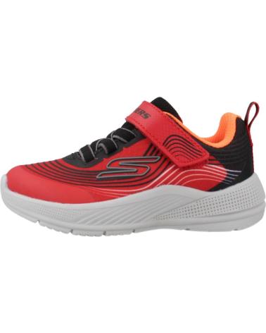 Sneaker für Mädchen und Junge SKECHERS ZAPATILLAS NINO MODELO MICROSPEC ADVANCE COLOR ROJO RDBK