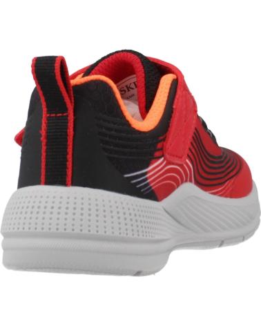 Sportif pour Fille et Garçon SKECHERS ZAPATILLAS NINO MODELO MICROSPEC ADVANCE COLOR ROJO RDBK