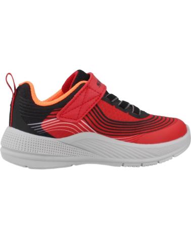 Sportif pour Fille et Garçon SKECHERS ZAPATILLAS NINO MODELO MICROSPEC ADVANCE COLOR ROJO RDBK
