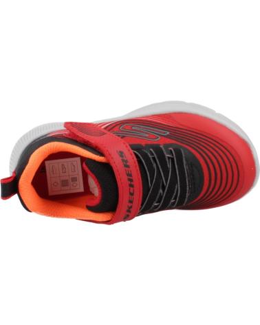 Sportif pour Fille et Garçon SKECHERS ZAPATILLAS NINO MODELO MICROSPEC ADVANCE COLOR ROJO RDBK
