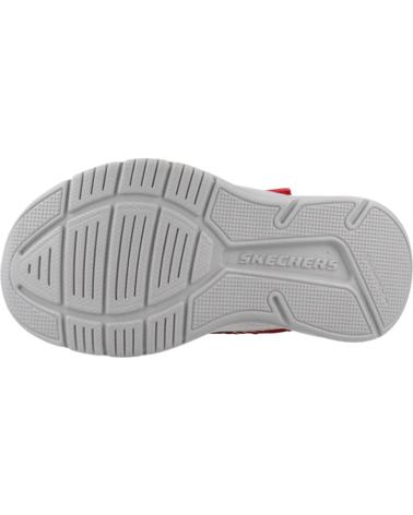 Sportif pour Fille et Garçon SKECHERS ZAPATILLAS NINO MODELO MICROSPEC ADVANCE COLOR ROJO RDBK