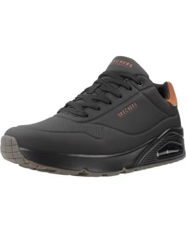 SKECHERS UNO - SUITED ON AIR BLACK DURABUC SP2025 NEGRO