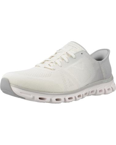 SKECHERS ZAPATILLAS MUJER MODELO GLIDE-STEP - EXCITE COLOR BLANCO GRY