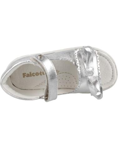 FALCOTTO SANDALIAS NINA MODELO ANAFI COLOR PLATA ARGNTNCHL
