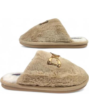 Pantufas de Mulher TIMBOS ZAPATILLA CASA DE MUJER KAKI 130897 MARRóN