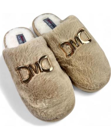 Pantufas de Mulher TIMBOS ZAPATILLA CASA DE MUJER KAKI 130897 MARRóN