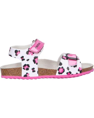 Sandalen für Mädchen GEOX J258MD 00402 J ADRIEL C0563 WHITE-FUCHSIA