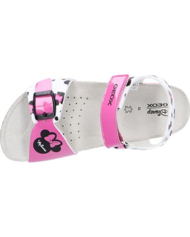Sandalen für Mädchen GEOX J258MD 00402 J ADRIEL C0563 WHITE-FUCHSIA