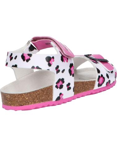Sandalen für Mädchen GEOX J258MD 00402 J ADRIEL C0563 WHITE-FUCHSIA