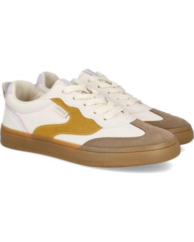 Sportif pour Femme MTNG 60825-C57304 ROY ZAPATILLAS CASUAL DE MUJER BLANCO-MOSTAZA