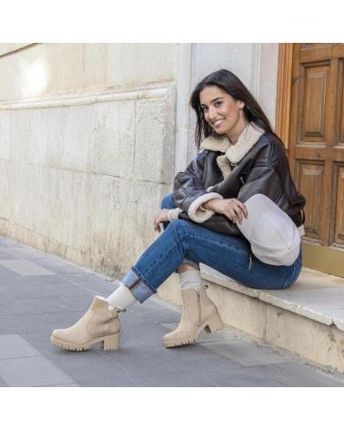 Bottines pour Femme PANAMA JACK PAULINE B5 NUBUCK OFWHITE OFWHITTE