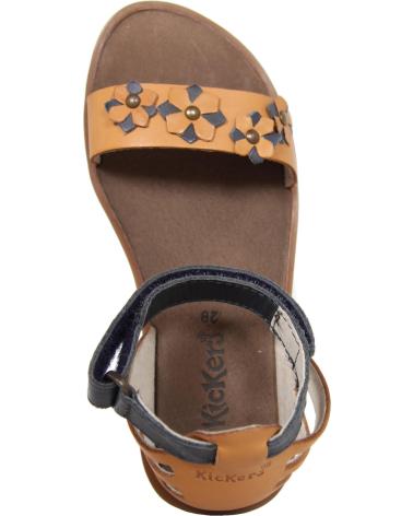 Sandali per Bambina KICKERS 414440-30 ZONZA CAMEL MARINE