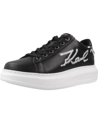 KARL LAGERFELD ZAPATILLAS KAPRI WHIPSTITCH LO LACE NEGRAS 000 BLACK