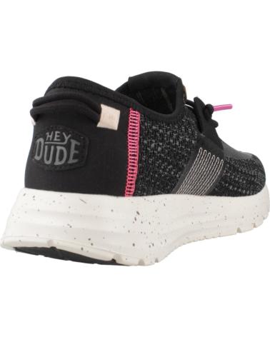 Sportivo per Donna HEY DUDE ZAPATILLAS MUJER MODELO SIROCCO COLOR NEGRO BLACK