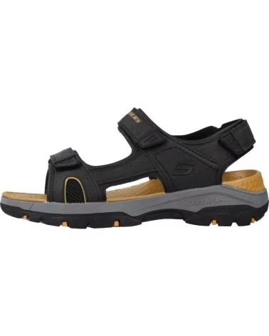 SKECHERS Sandalias 204106-Blk en negro para hombre NEGRO