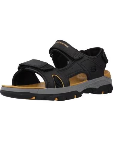 SKECHERS Sandalias 204106-Blk en negro para hombre NEGRO