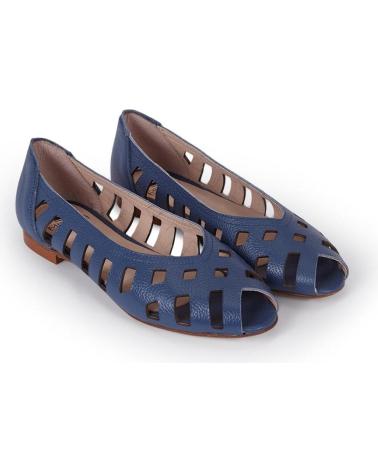 Sandalen für Damen MENINA STEP WOMENS BAKIO BALLET FLAT SANDALS BLUE