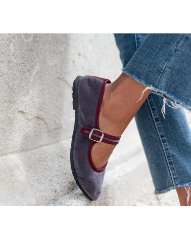 Ballerines pour Femme MENINA STEP WOMENS BERGAMO MARY JANE SANDALS GREY