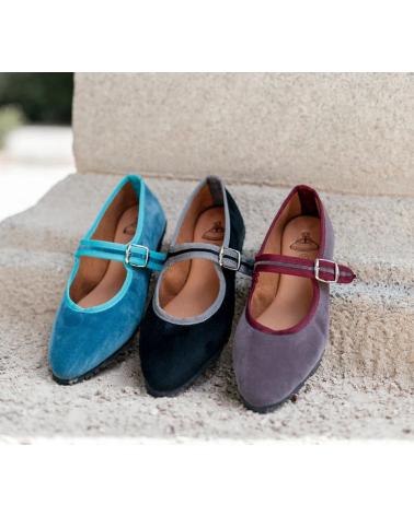 Ballerines pour Femme MENINA STEP WOMENS BERGAMO MARY JANE SANDALS GREY