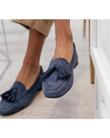 Woman Flat shoes MENINA STEP WOMENS CARDIFF SUEDE SANDALS BLUE