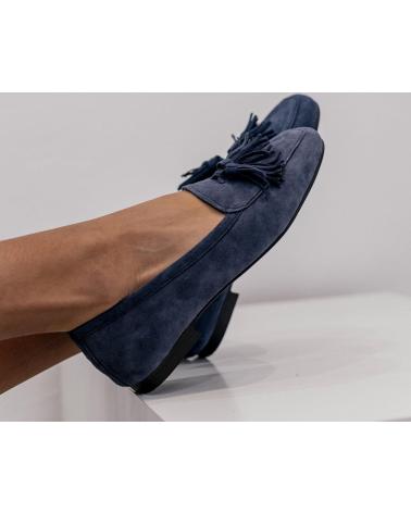Woman Flat shoes MENINA STEP WOMENS CARDIFF SUEDE SANDALS BLUE