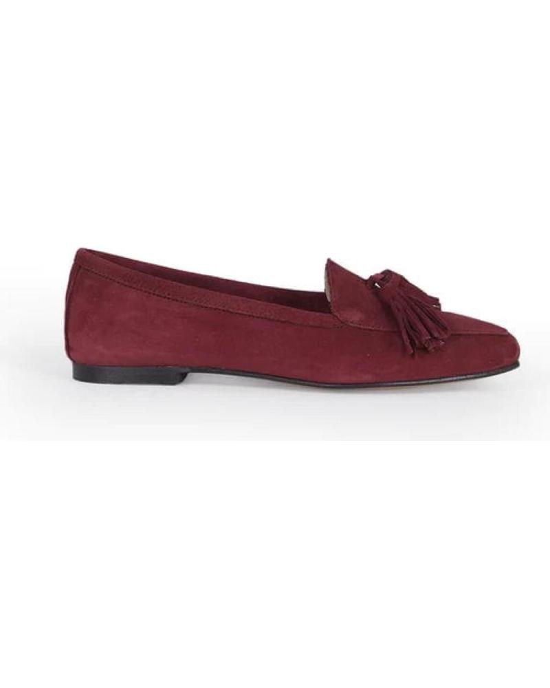 Woman Flat shoes MENINA STEP WOMENS CARDIFF SUEDE SANDALS BURGUNDY