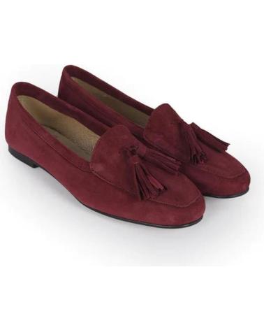 Woman Flat shoes MENINA STEP WOMENS CARDIFF SUEDE SANDALS BURGUNDY