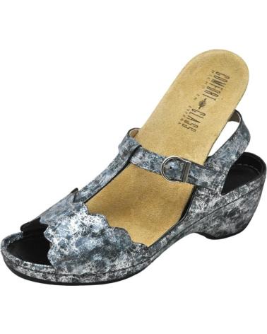 Sandalias de Mujer COMFORT CLASS 890 SANDALIA DE VESTIR PIEL PARA PLANTILLAS D ROMA ACERO