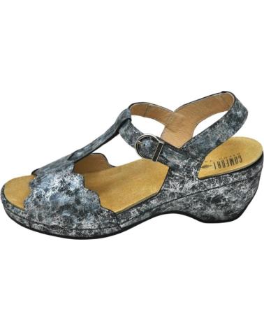 Sandalias de Mujer COMFORT CLASS 890 SANDALIA DE VESTIR PIEL PARA PLANTILLAS D ROMA ACERO