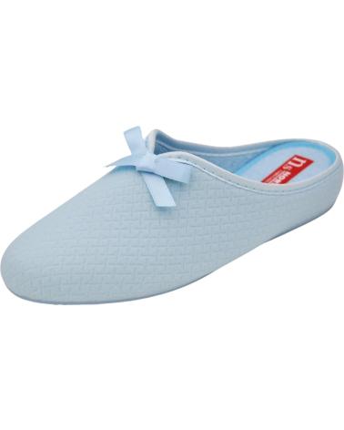 Pantufas de Mulher NORTEÑAS NORTENAS - ZAPATILLAS DE HOGAR PARA MUJER FORRO DE TOALLA CELESTE