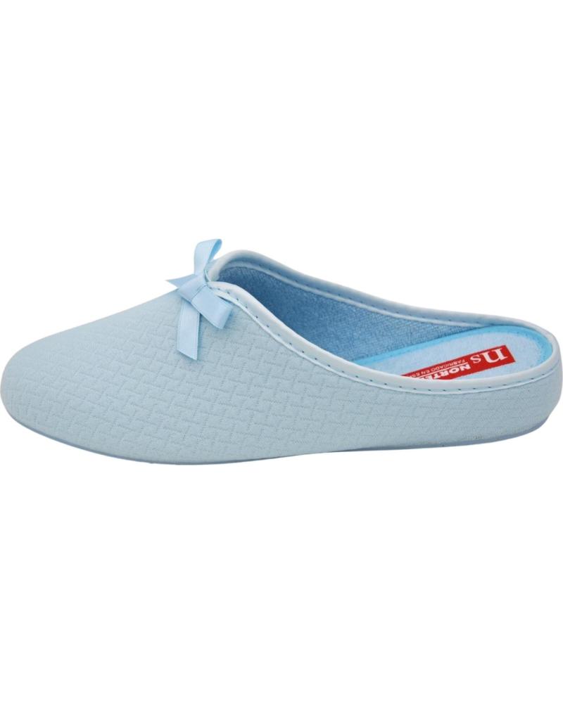 Pantufas de Mulher NORTEÑAS NORTENAS - ZAPATILLAS DE HOGAR PARA MUJER FORRO DE TOALLA CELESTE