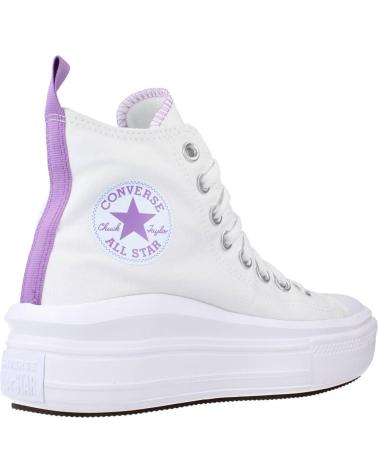 TÊNIS CONVERSE CHUCK TAYLOR ALL STAR MOVE HI A03667C BRANCO ROXO WHITE TÊNIS CONVERSE CHUCK TAYLOR ALL STAR MOVE HI A03667C BRANCO ROXO WHITE
