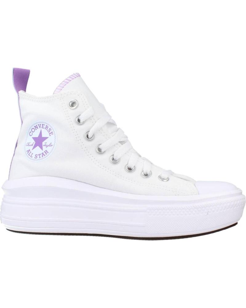 TÊNIS CONVERSE CHUCK TAYLOR ALL STAR MOVE HI A03667C BRANCO ROXO WHITE TÊNIS CONVERSE CHUCK TAYLOR ALL STAR MOVE HI A03667C BRANCO ROXO WHITE
