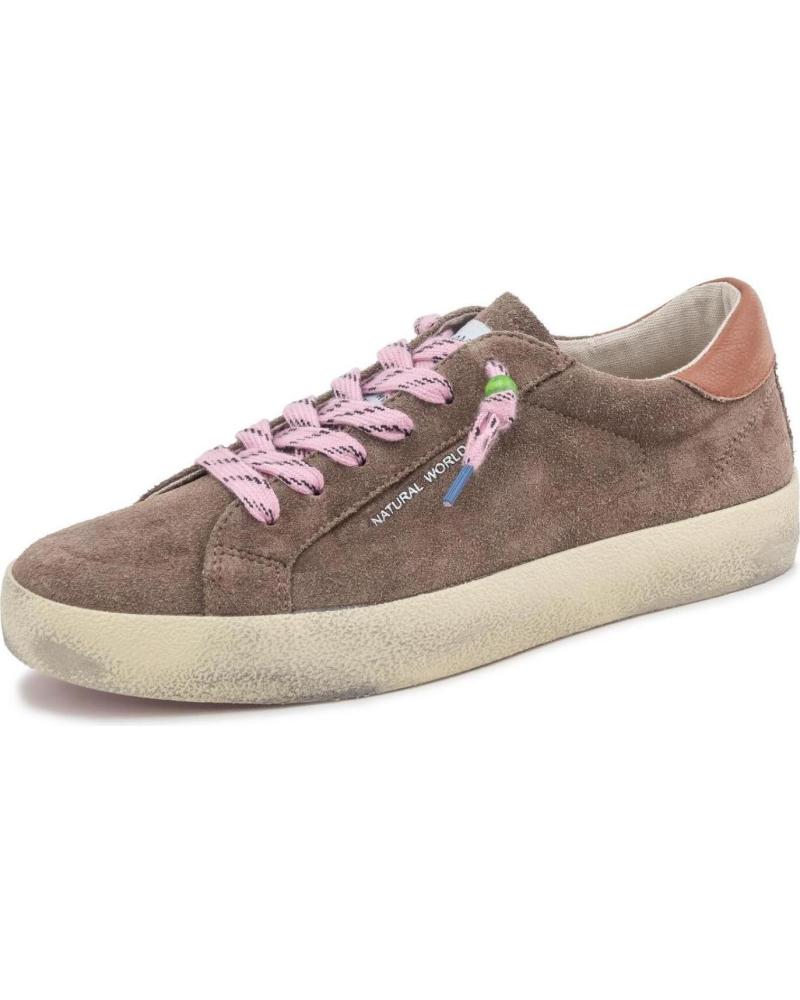 Sportif pour Femme NATURAL WORLD ZAPATILLA DE MUJER MODELO CODY DE SERRAJE TURBA