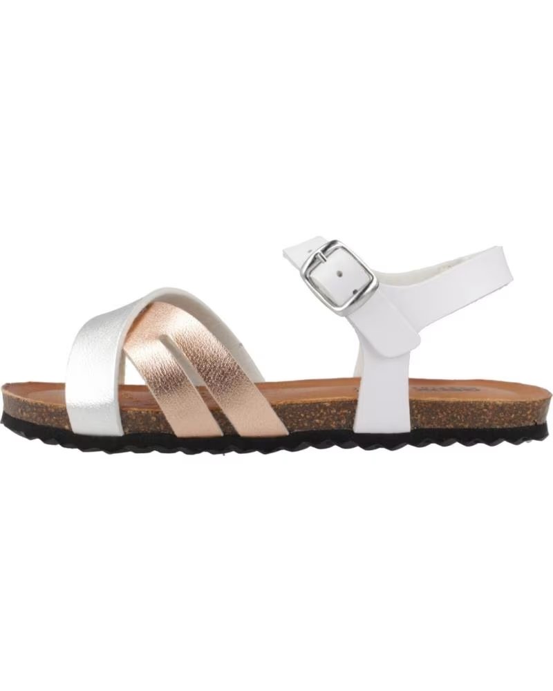 GEOX Sandalias Chilene Blanco-Rosa en blanco para ninas BLANCO