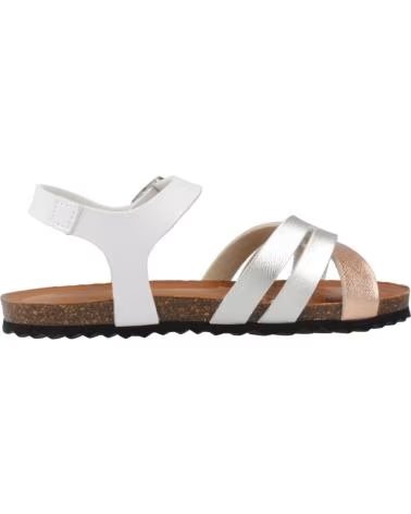 GEOX Sandalias Chilene Blanco-Rosa en blanco para ninas BLANCO